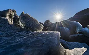 Images Dated 21st February 2015: Icefall, glacier Breidamerkurjoekull in the Vatnajoekull NP during winter. europe