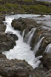 Images Dated 25th July 2004: Iceland, Barnafoss waterfall