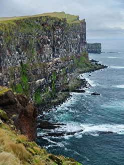 Vestfirdir Prints: Iceland, cliffs of Latrabjarg during autumn