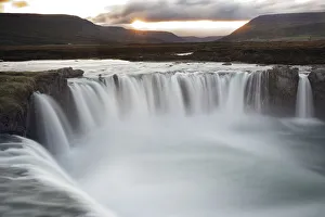 Images Dated 21st April 2019: Iceland, Godafoss waterfall. The waterfall stretches over 30 meters with multiple small