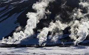 Fumarole Prints: Iceland, Hverir. Geothermal steam vents