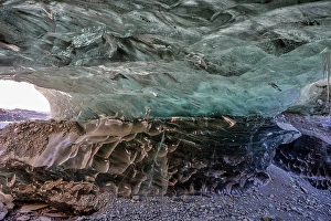 Images Dated 16th January 2024: Iceland. Ice cave near Fjallsarlon