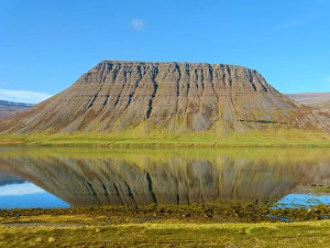 Awesome Prints: Iceland. Landscape in fjord Alftafjordur during autumn