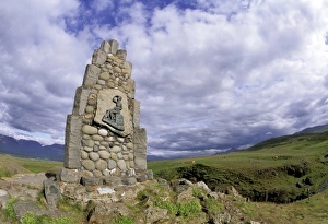 Plaque Prints: Iceland. Memorial to Stephan G. Stphansson, Poet of the Rocky Mountains