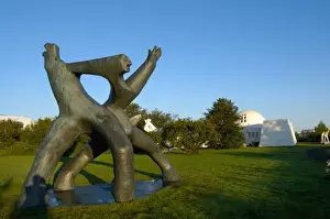 Icelandic Prints: Iceland, Reykjavik, Asmundur Sveinsson Sculpture Gallery Helreidin 1944
