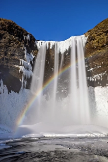 Images Dated 16th January 2024: Iceland, Skogafoss Falls