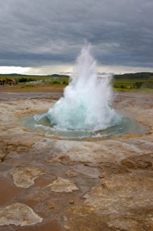 Icelandic Prints: Iceland, Strokkur geyser