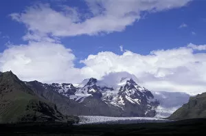 Iceland, Svinafellsjokull Falljokull Glacier Tongue