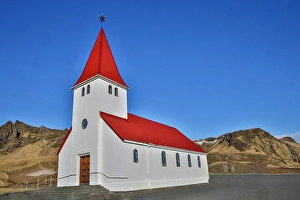 Images Dated 16th January 2024: Iceland, Vik. Local Church