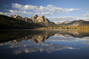 Images Dated 25th July 2011: ID, Sawtooth National Recreation Area, Stanley Lake and McGowan Peak