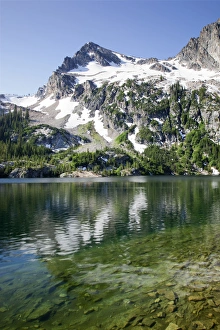 Alpine Lake Prints: ID, Sawtooth Wilderness, Alpine Lake