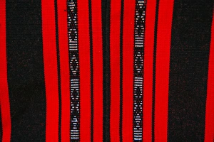 Rice Prints: Igufai cloth for sale, Bangaan in the rice terraces of Banaue, Northern Luzon, Philippines