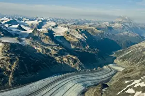 Lake Clark Prints: Iliamna Volcano and the Chigmit Mountains and icefields rise sharply above Lake Clark National Park