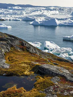 Ilulissat Icefjord also called kangia or Ilulissat Kangerlua at Disko Bay
