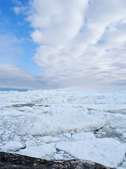 Northern Greenland Prints: Ilulissat Icefjord also called Kangia or Ilulissat Kangerlua at Disko Bay