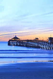 Images Dated 13th January 2012: Imperial Beach Pier at Twilight, San Diego, Southern CA, USA