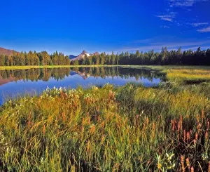 Plateau Prints: Index Peak reflects into Mud Lake on the Beartooth Plateau in Wyoming