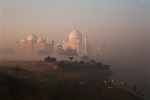 Claudia Adams Prints: India, Agra, View of Taj Mahal