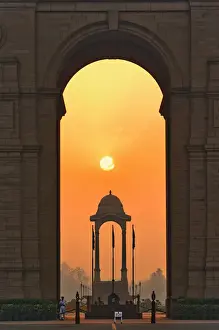 Arched Prints: India Gate, a war memorial in New Delhi commeorating the Indian dead of the First World War
