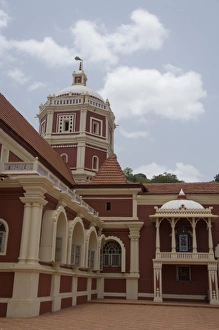 India, Goa, Ponda, Curti. Typical Hindu temple