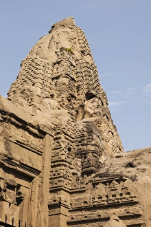 Images Dated 22nd October 2011: India, Himachal Pradesh, Kangra District, Dharamsala, Indo Aryan-style rock-cut Masroor