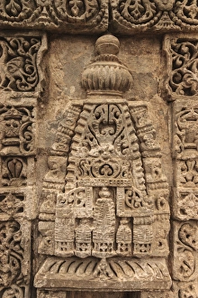 Images Dated 22nd October 2011: India, Himachal Pradesh, Kangra District, Dharamsala, Detail of rock carving at Kangra