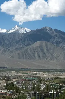 Himalaya Prints: India, Ladakh, Leh, scenic landscape view of Indus Valley
