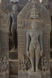 India, Mangalore, Karkala. Jains religion Temple, c. 1432 AD. Home to monolithic