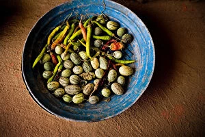 Images Dated 1st November 2006: India, Rajasthan. Bowl with vegetables. Credit as: Jim Nilsen / Jaynes Gallery / DanitaDelimont