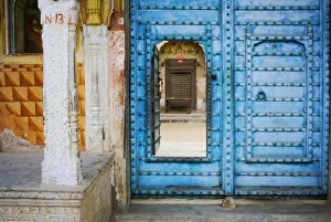 India, Rajasthan. colorful house. Credit as: Jim Nilsen / Jaynes Gallery / DanitaDelimont