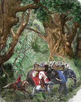 Engraving Prints: India. Sepoy Rebellion (1857). India revolution that erupted as a reaction against