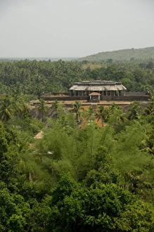 India, state of Karnataka, Mangalore. Area around Moodbidri. Jains temple surrounded