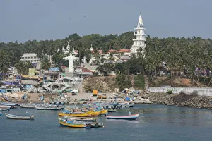 Marina Prints: India, state of Kerala, Malabar Coast, port city of Villanjam aka Vizhinjam along