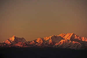Images Dated 15th November 2013: India, West Bengal, Singalila National Park, Tonglu, view on snowcapped Kangchenjunga
