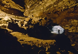 Beneath Prints: Indian Avenue and Main cave, Mammoth Cave, Mammoth Cave National Park, Kentucky, KY