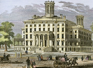 Contemporary Age Prints: Indiana Institution for the Blind, founded in 1847. Indianapolis, 1854. United States