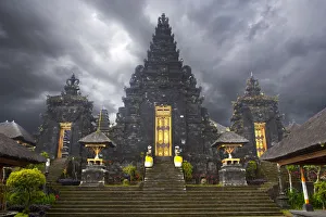 Stairway Prints: Indonesia, Bali. Front of Besakih Temple