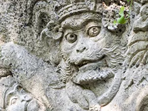 Prints of Indonesia, Bali, Ubud. Statue in Pura Tirta Empul temple Asia Prints: Indonesia, Bali, Ubud. Statue in Pura Tirta Empul temple