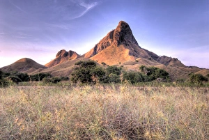 Images Dated 10th June 2009: Indonesia, Komodo National Park, Padar Island. Landscape of island mountain. Credit as