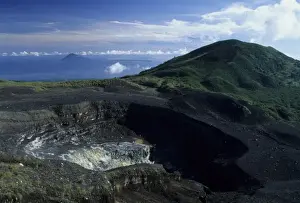 Crater Prints: Indonesia, Sulawesi. Crater of Gunung Lokon volcano near Manado