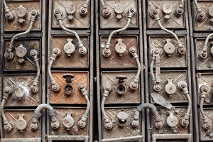 Industrial Prints: Industrial equipment in abandoned mine in Butte, Montana