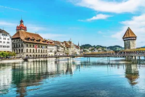 Lucerne Prints: Inner harbor restaurants, and shops