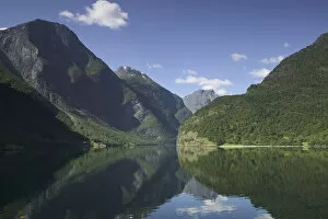 innermost part of the Sognefjord surrounded by high mountains, in the heart of Fjord Norway