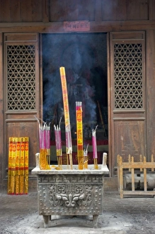 Incense Prints: Insense buring in the Ancient city of Pingyao (Ping Yao), Shanxi Province, China