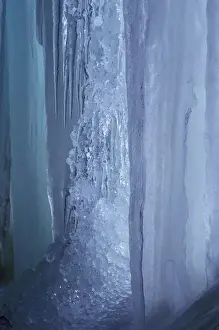 Inside an Ice Cave Looking Out; Pictured Rocks National Lakeshore; Munising, MICHIGAN