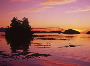 Inside Passage, N. Vancouver Island Sunset Scenic, B. C