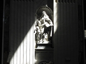 Saint Peter Prints: inside St. Peter basilica in Rome, Italy