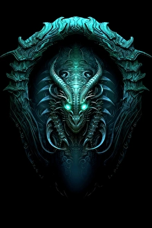 AI Generated Image Prints: Insignia of an alien species. ©Jim Zuckerman / Jaynes Gallery / DanitaDelimont