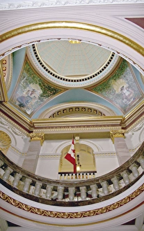 Images Dated 3rd August 2007: Interior dome of Parliament Building Victoria British Columbia