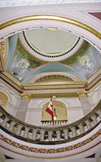 Parliament Building Prints: Interior dome of Parliament Building Victoria British Columbia